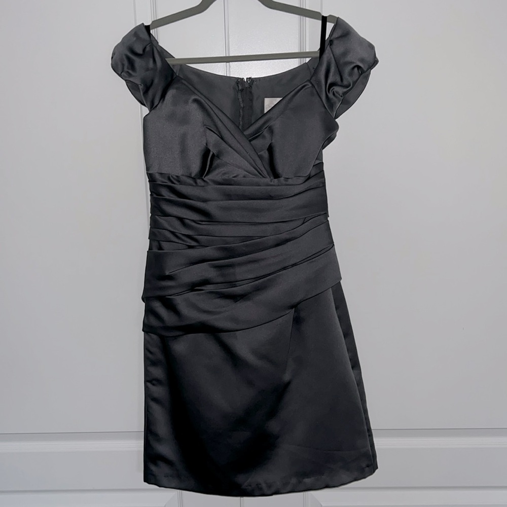 Silver/Charcoal Semi-Formal Dress